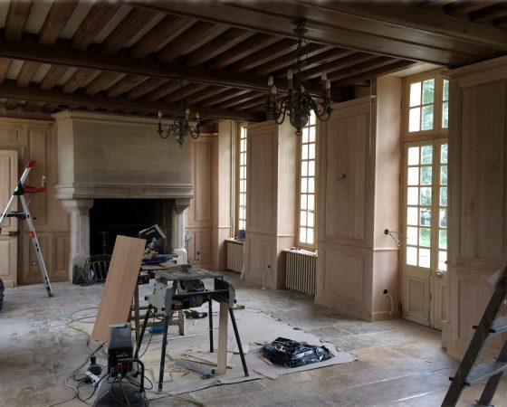 Boiseries sur mesure dans un château