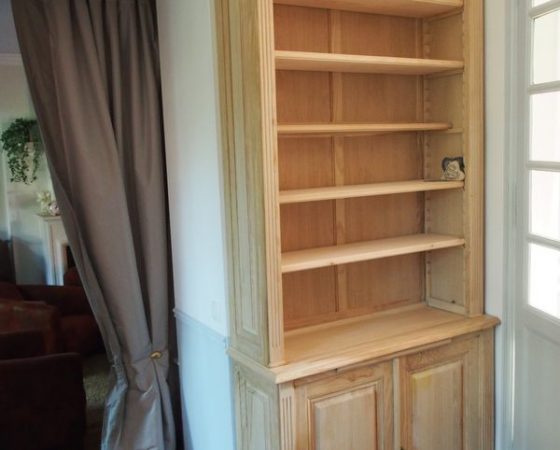 Deux bibliothèques sur mesure de style Louis XVI