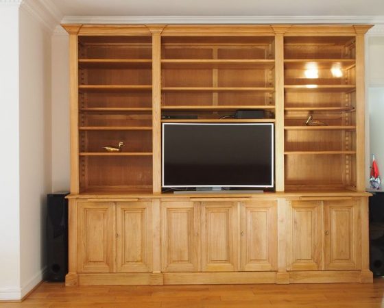 Bibliothèque et vaisselier de style Directoire
