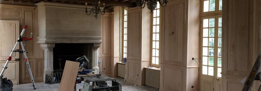 Boiseries sur mesure dans un château