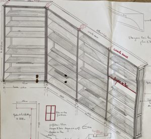 Réalisation de trois meubles sur mesure pour une décoratrice d’intérieur